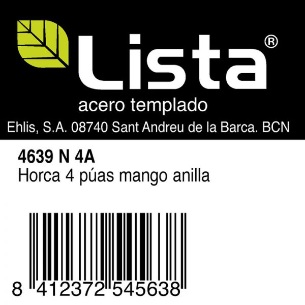 Horca agrícola LISTA mango anilla 100 cm