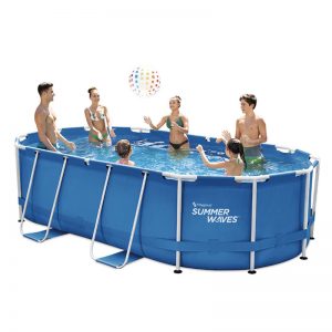 Piscina tubular Oval 300x200xh.84 cm