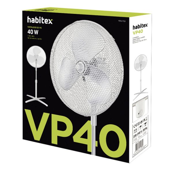 Ventilador de pie HABITEX VP40 Blanco
