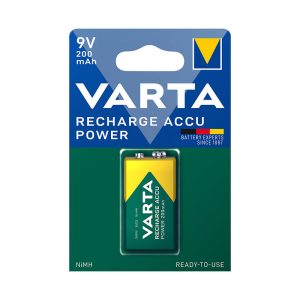 Pila recargable 6LR61 (9V) VARTA Recycled. 10 unidades