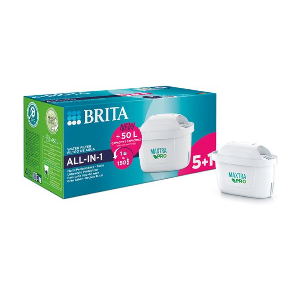 Pack 5+1 cartucho BRITA Maxtra Pro All in one