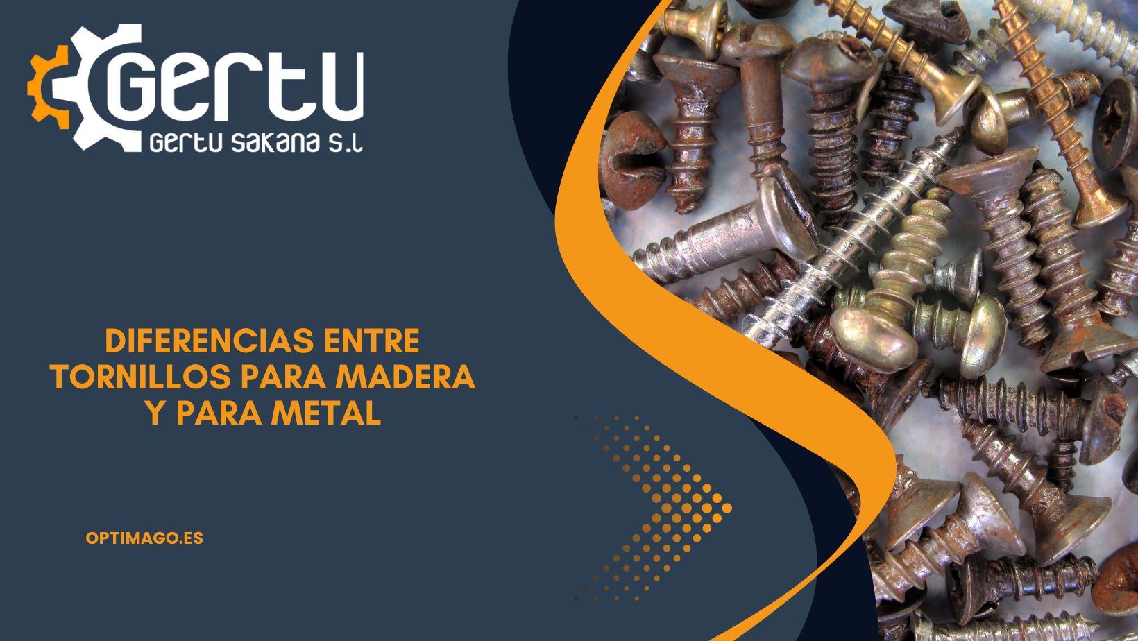 Diferencias entre tornillos para madera y para metal