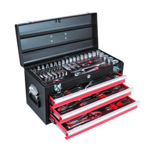 Ver CAJA METALICA 143 PZAS.CHR-V 3 CAJONES