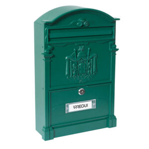  BUZÓN ALUMINIO RESID. 26x9xh42 CM. VERDE