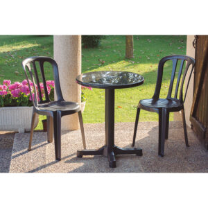  MESA BALCÓN Ø 60 CM. ANTRACITA