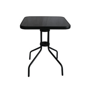MESA METAL/VIDRIO BISTRÓ CUADRADA - Imagen