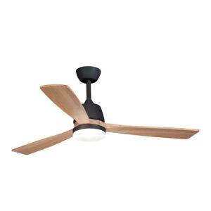 Ventilador techo HABITEX 43BK con luz negro